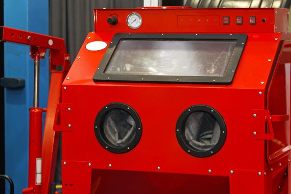 red blast cabinet