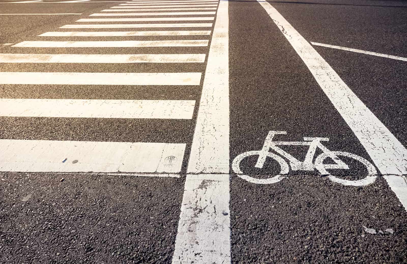 bike and roadway crossing 