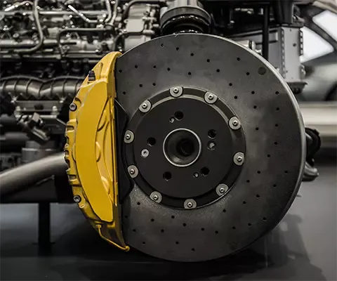 High-performance, abrasion-resistant ceramic brake disk exposed to high-wear operating conditions