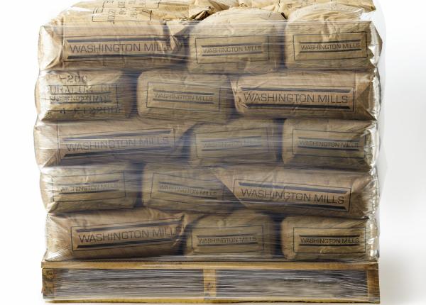 Pallet of Brown Washington Mills 50lb bags